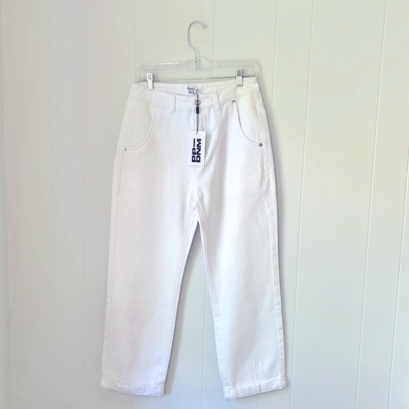 Princess Polly Jerry Denim White High Rise Straight Leg Jeans Size 6 - Picture 4 of 10